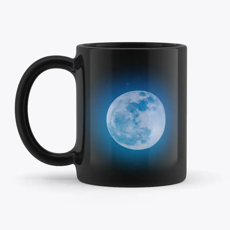 Moon Black Mug